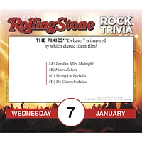 Rolling Stone Rock Trivia 2026 Box Calendar - Online Exclusive