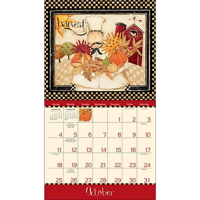 Home Is In The Kitchen Deluxe 2026 Wall Calendar