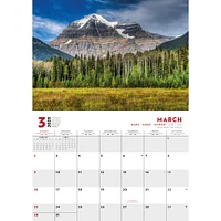 Canadian Rockies Multi Language Wall 2025 Calendar