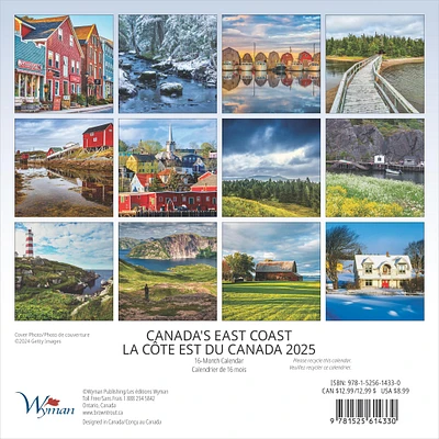 Canadas East Coast Bilingual Mini 2025 Calendar - Online Exclusive