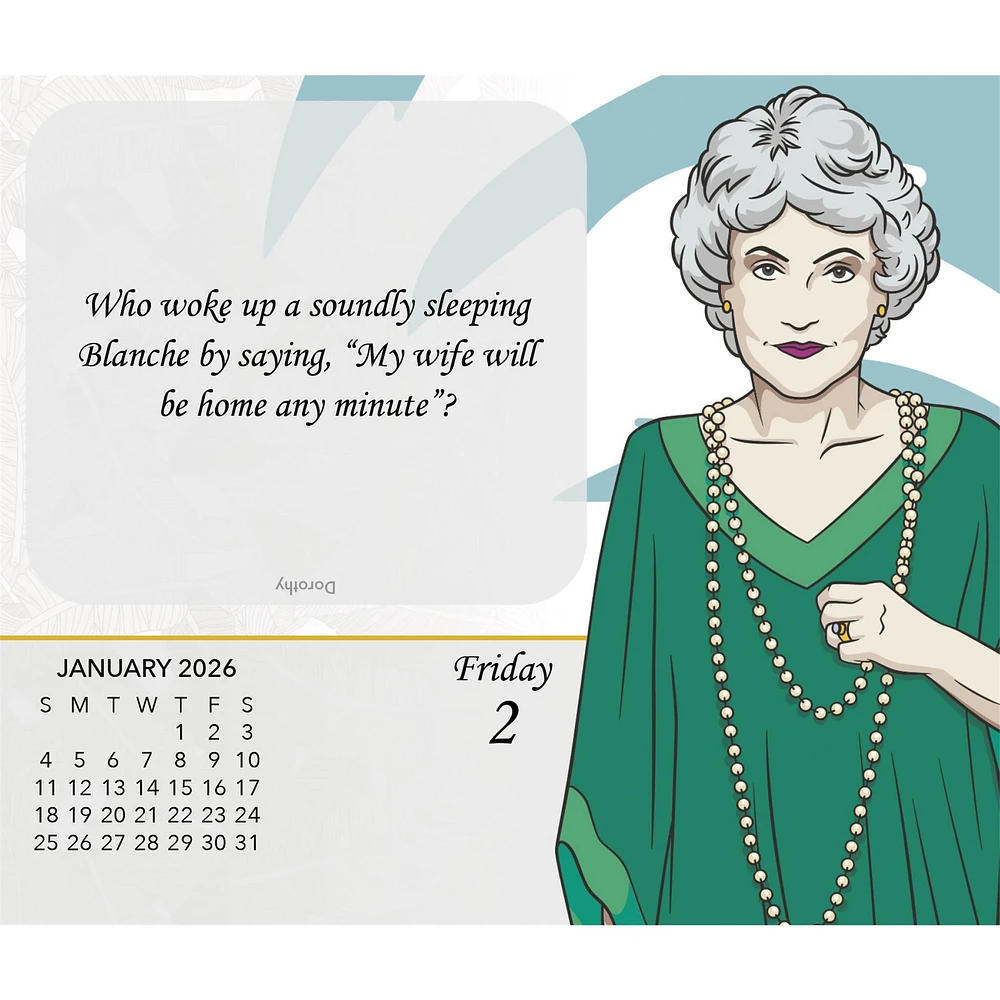 Golden Girls 2026 Box Calendar