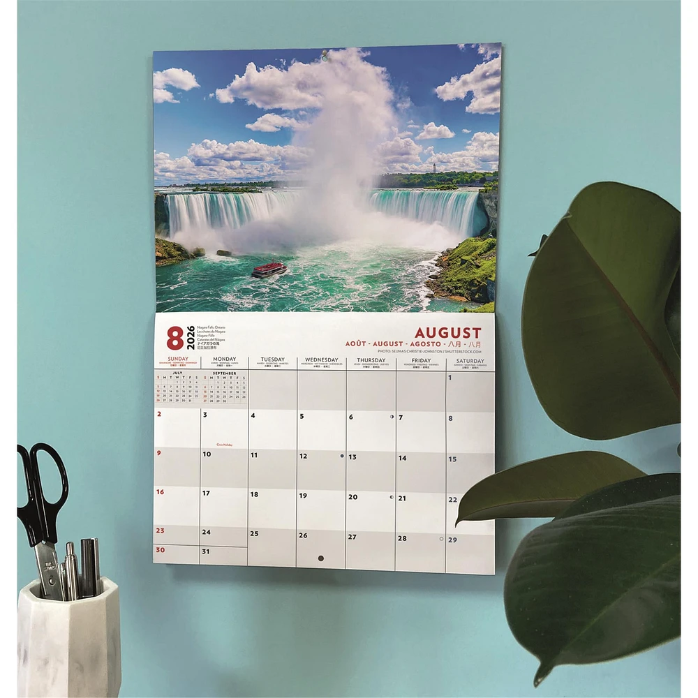 Canada Multi Language 2026 Wall Calendar