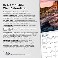 Canadian Geographic Canadian Parks 2026 Mini Calendar