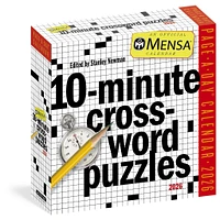 Mensa 10 Minute Crossword Puzzles 2026 Box Calendar