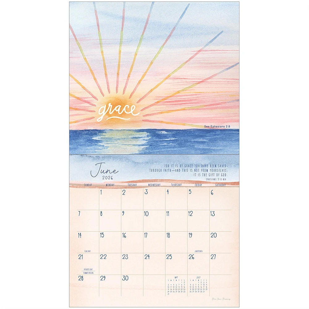 Grace Upon Grace 2026 Deluxe Wall Calendar - Online Exclusive
