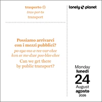 Lonely Planet: Italian Phrasebook 2026 Box Calendar - Online Exclusive