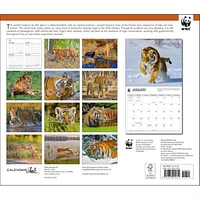 Tigers World Wildlife Fund Wall 2025 Calendar