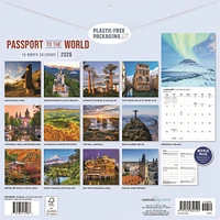 Passports To The World 2026 Wall Calendar