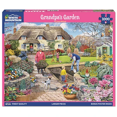 Grandpa's Garden 1000 Piece Puzzle White Mountain