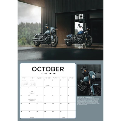 Harley Davidson Deluxe Wall 2025 Calendar