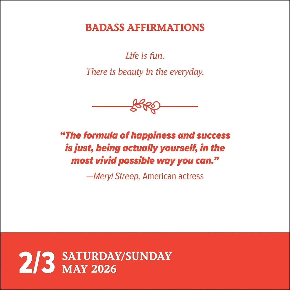 Badass Affirmations 2026 Box Calendar - Online Exclusive