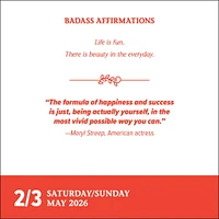 Badass Affirmations 2026 Box Calendar - Online Exclusive