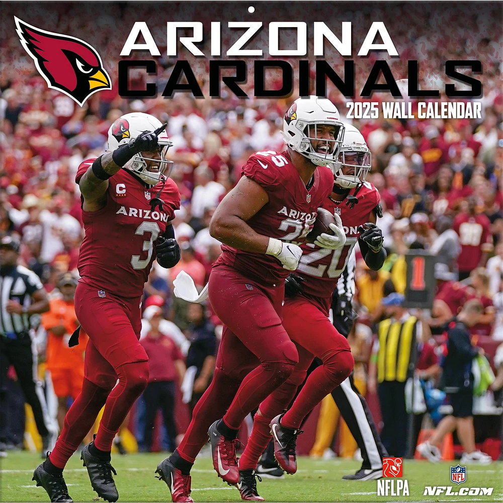 NFL Arizona Cardinals Wall 2025 Calendar - Online Exclusive