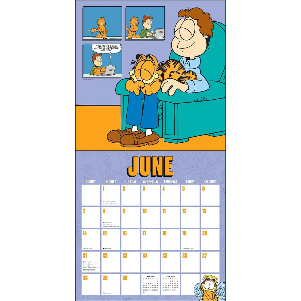 Garfield 2026 Wall Calendar