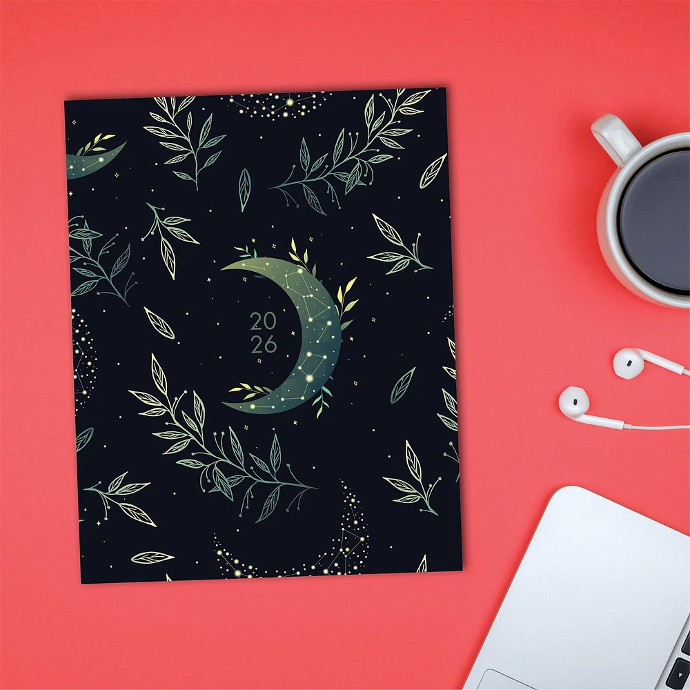 Boho Books 2026 Monthly Planner Calendar