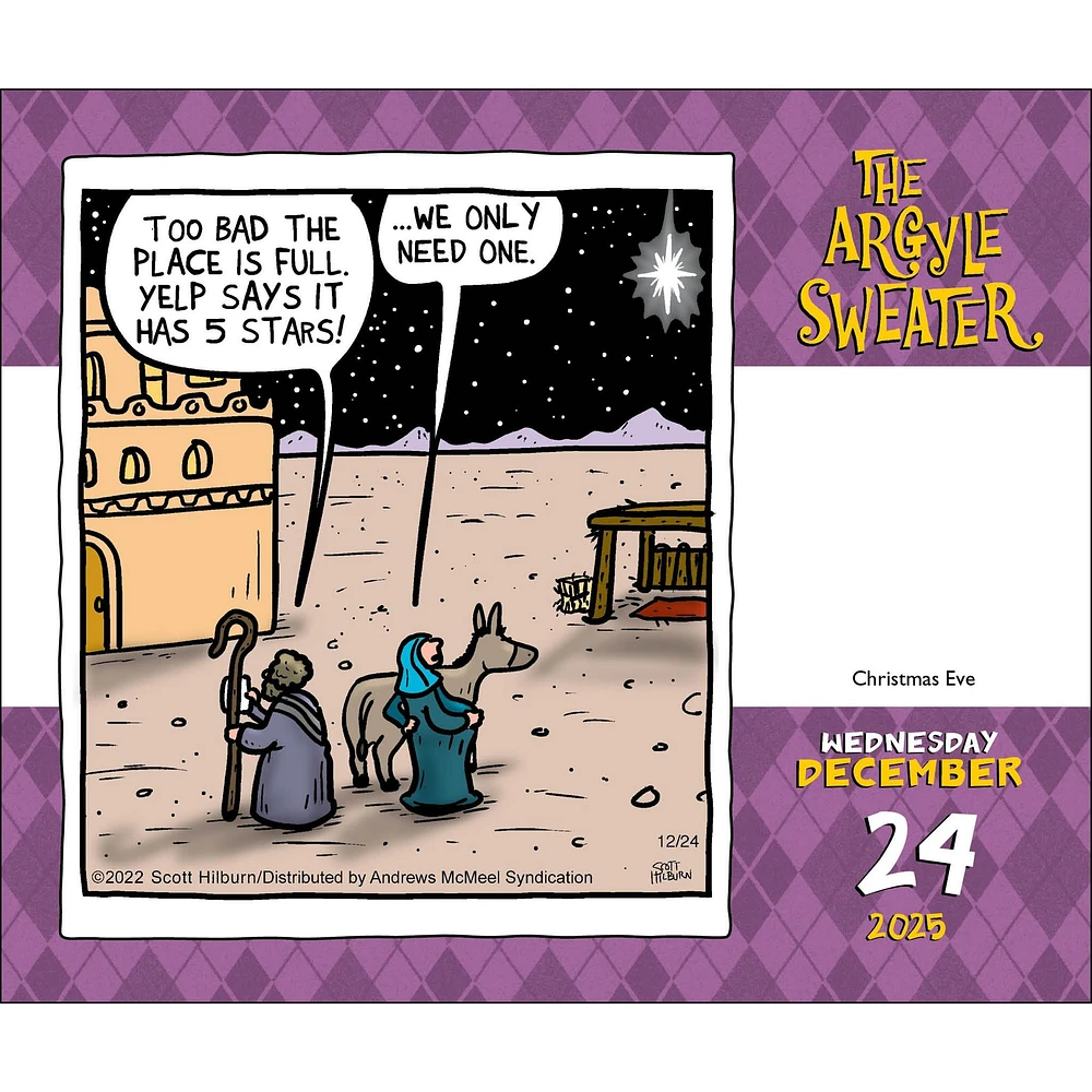 Argyle Sweater Box 2025 Calendar