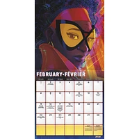 Spider Man Across The Spider Verse Bilingual 2026 Wall Calendar