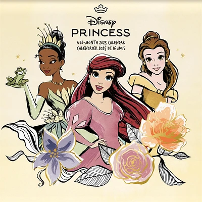 Disney Princess Bilingual Mini 2025 Calendar