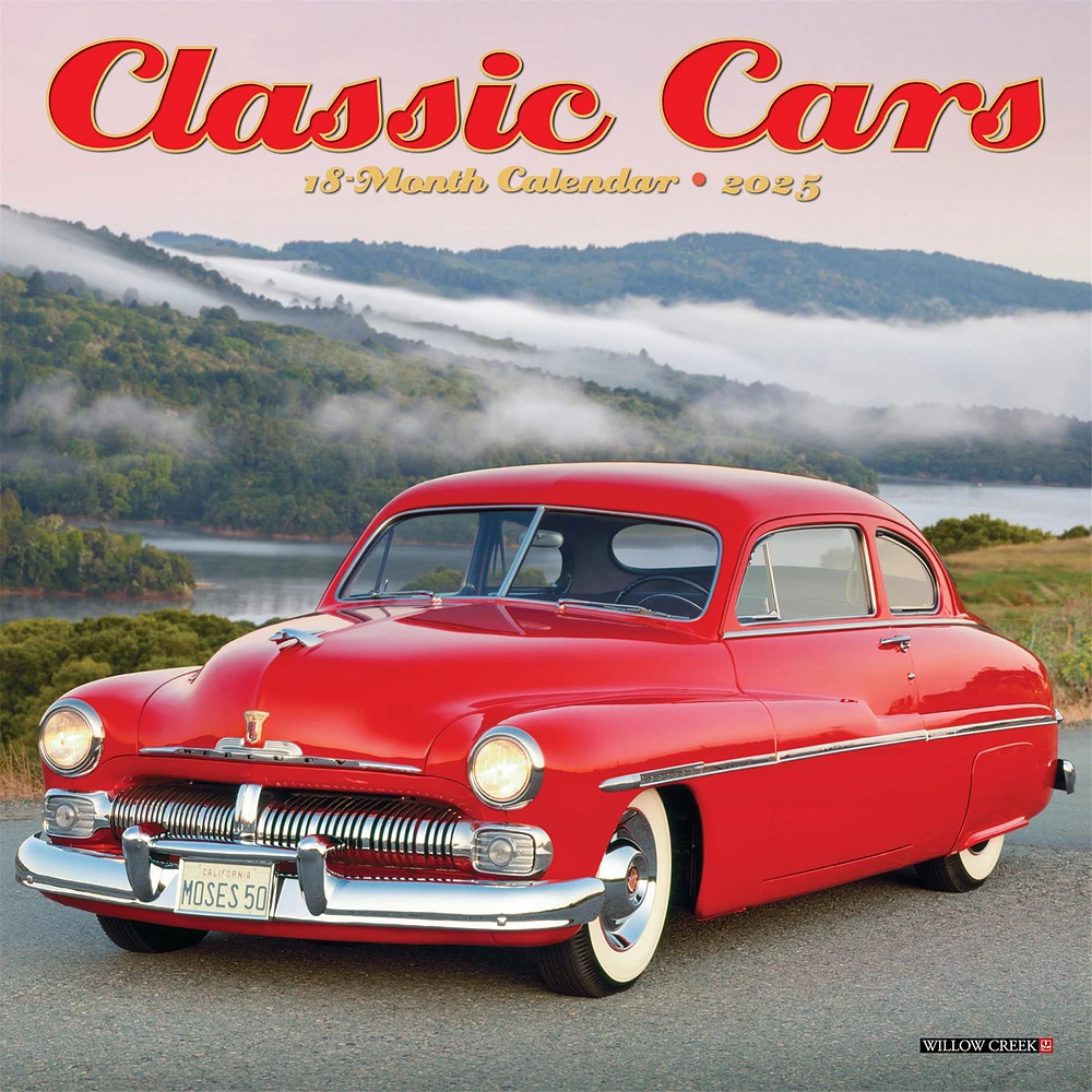 Classic Cars Mini 2025 Calendar