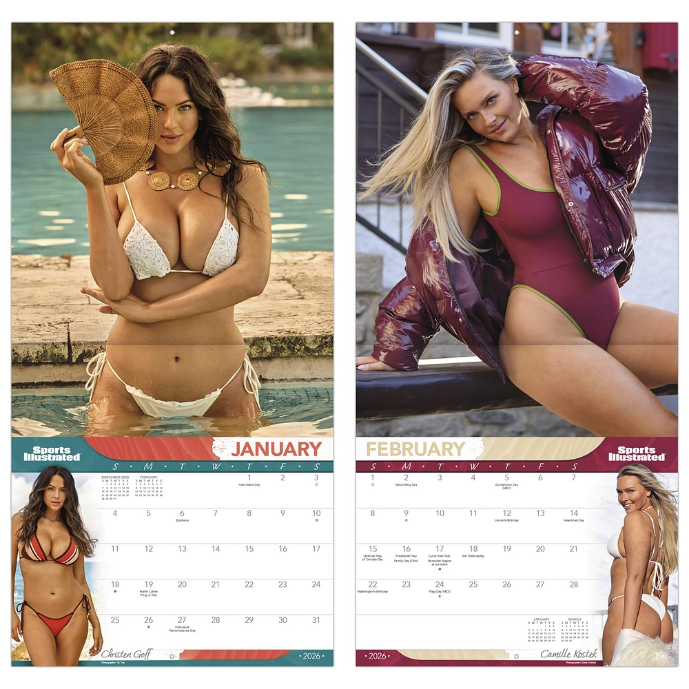 Sports Illustrated Swimsuit Exclusive 2026 Wall Calendar