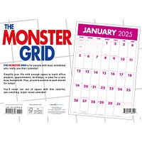 Monster Grid Deluxe Wall 2025 Calendar