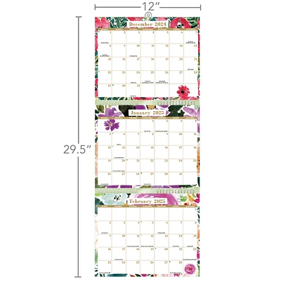 Grow Wild Tri View Wall 2025 Calendar