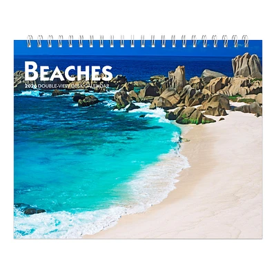 Beaches 2026 Double View Easel Calendar