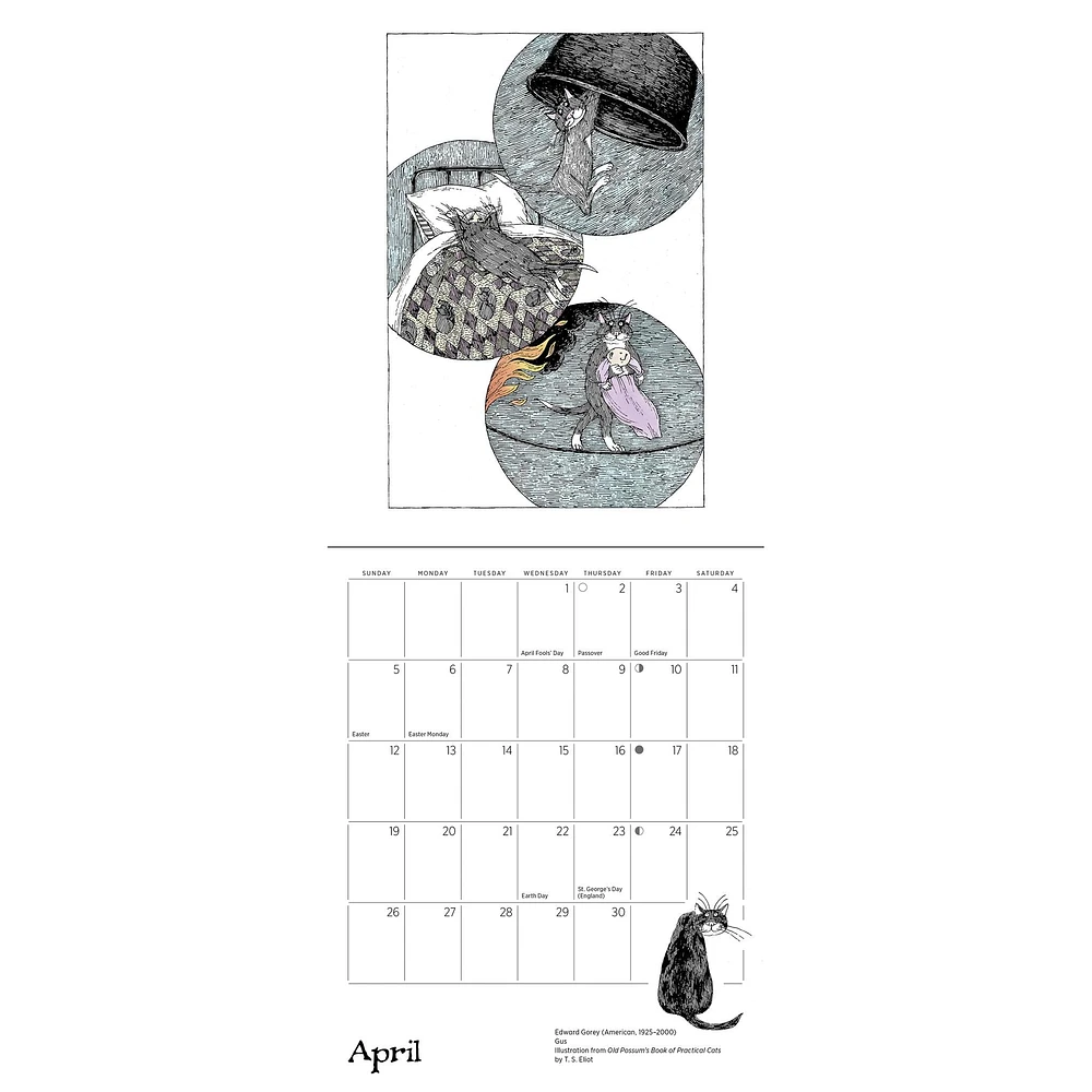 Edward Gorey 2026 Mini Calendar - Online Exclusive