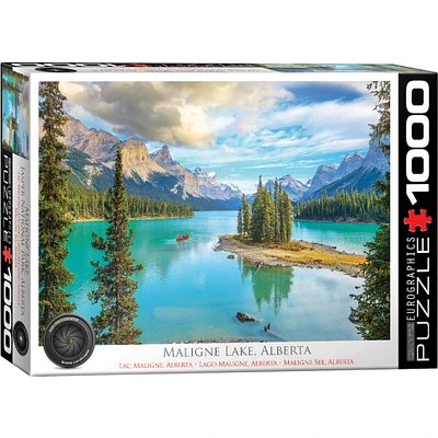 Maligne Lake Alberta Scenic 1000 Piece Puzzle - FINAL SALE