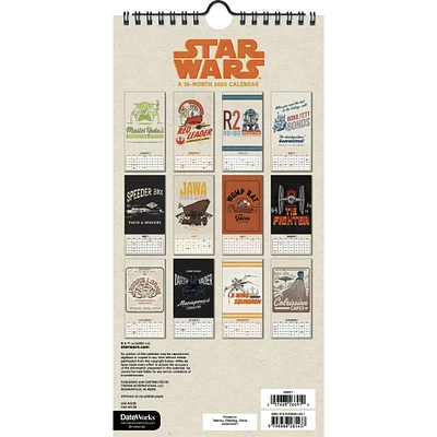 Star Wars Slim 2025 Calendar