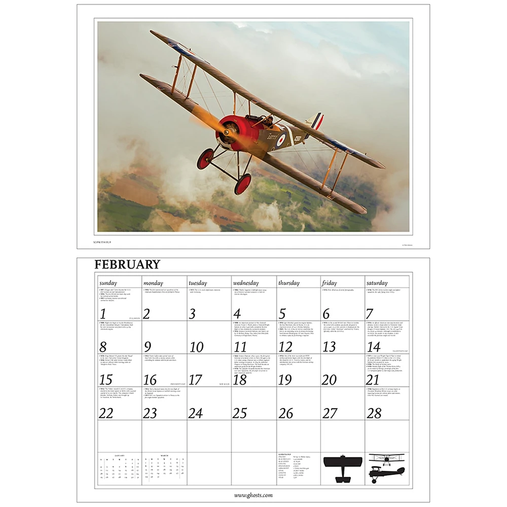 Ghosts Of The Great War Wall  2026 Calendar