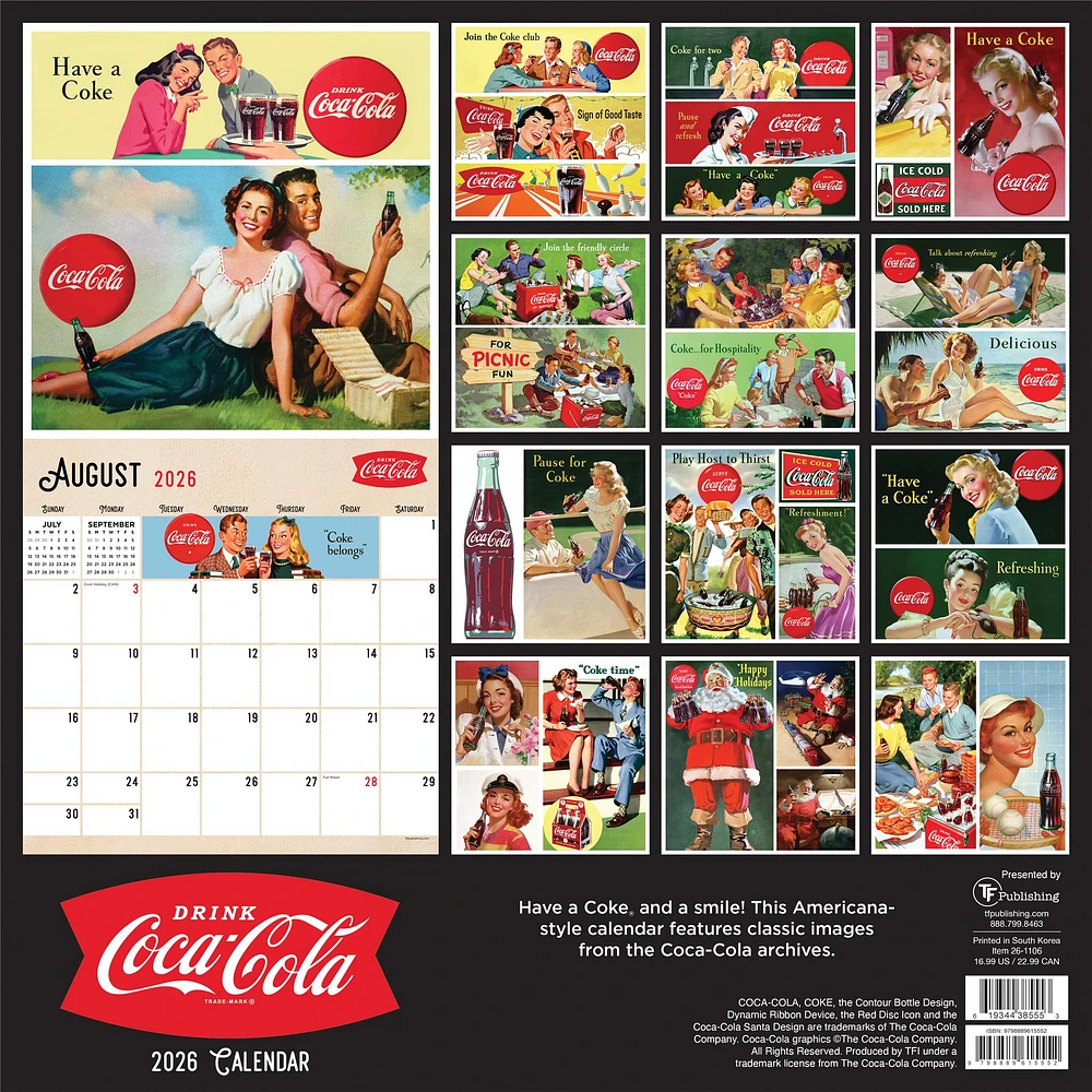 Coke: Harmony 2026 Wall Calendar - Online Exclusive