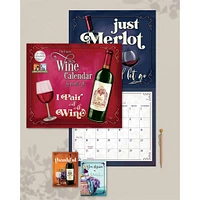 Wine 2026 Deluxe Special Edition Wall Calendar with Cards