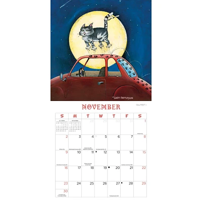 Cats Patterson Magnetic Mini 2025 Calendar