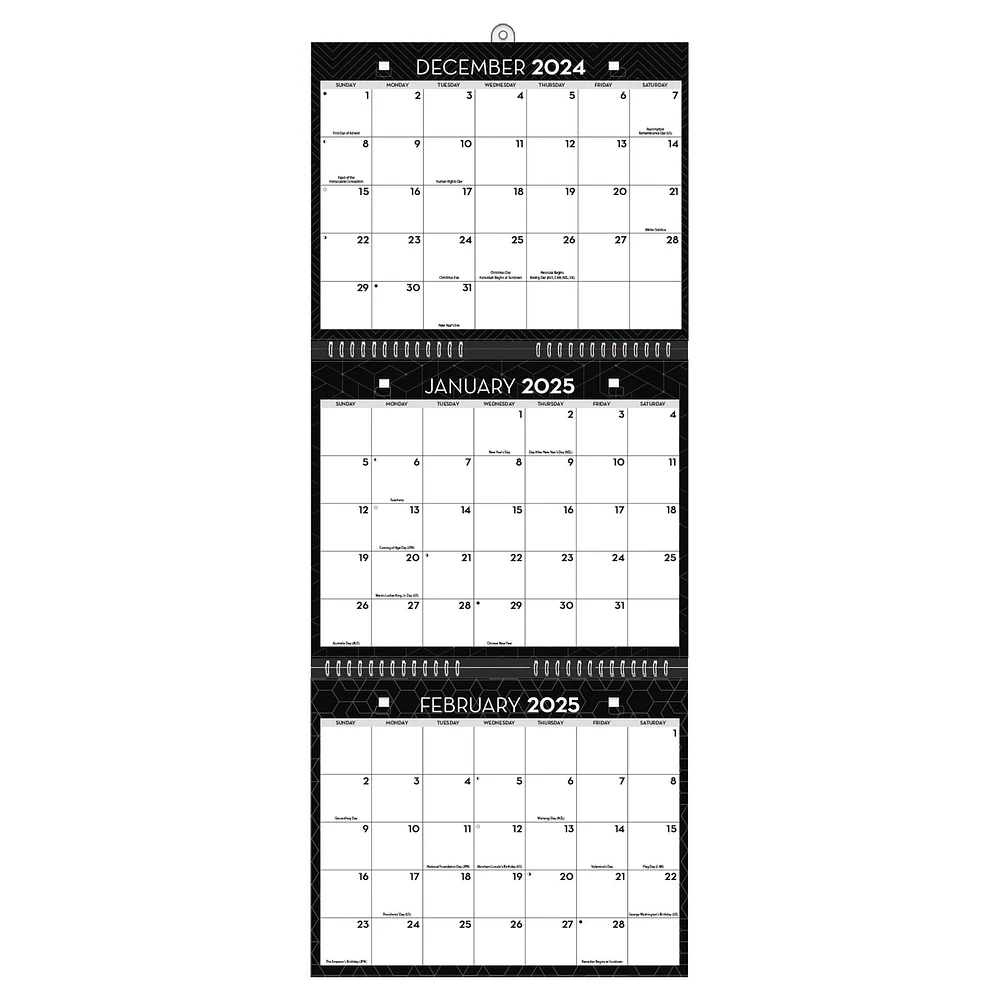 Office Triview Wall 2025 Calendar