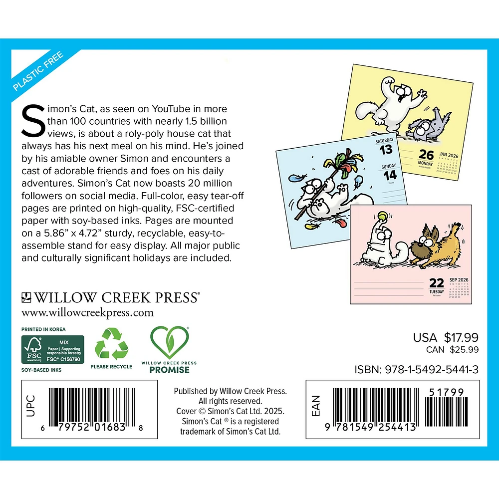 Simons Cat 2026 Box Calendar - Online Exclusive