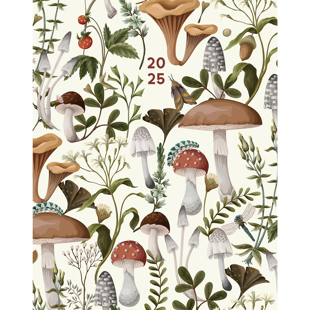 Magic Mushrooms Monthly Planner 2025 Calendar