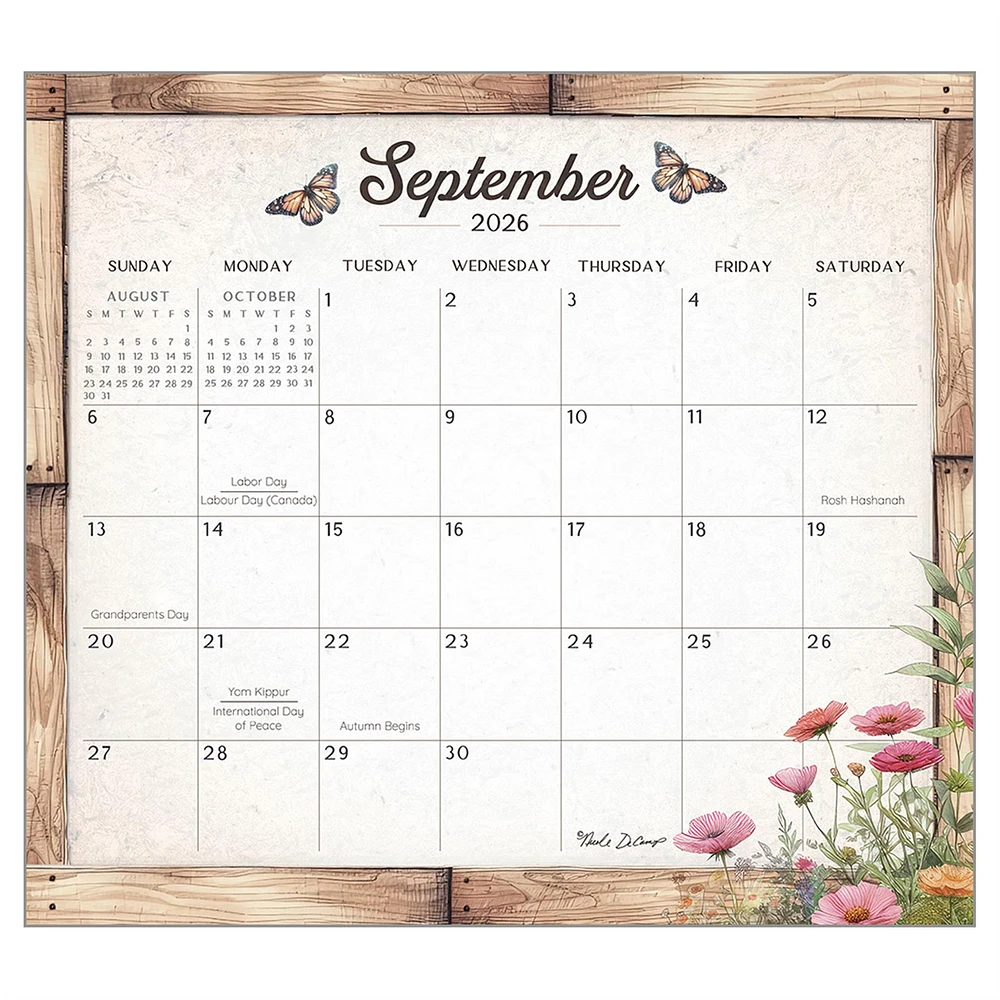 Gardening 2026 Deluxe Wall Calendar