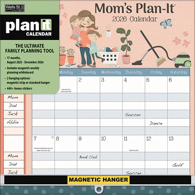 Moms Plan It 2025-206 Wall Calendar - Online Exclusive