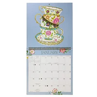 Teacups Wireo Wall 2025 Calendar