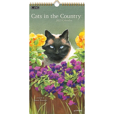 Cats In The Country Slim 2025 Calendar