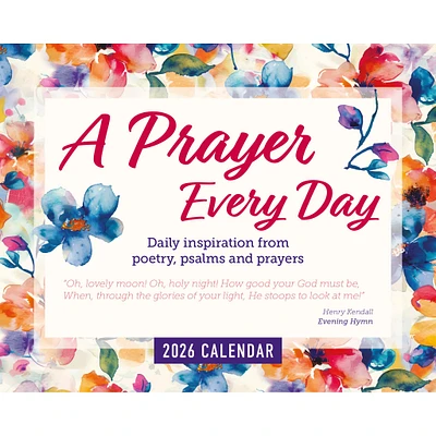 Prayer For Every Day 2026 Box Calendar