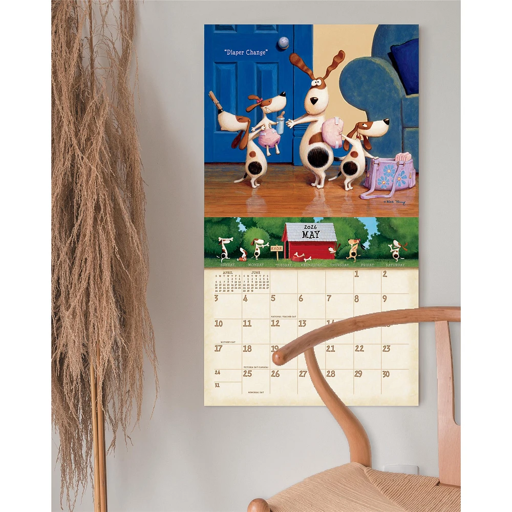 A Dogs Life 2026 Deluxe Wall Calendar