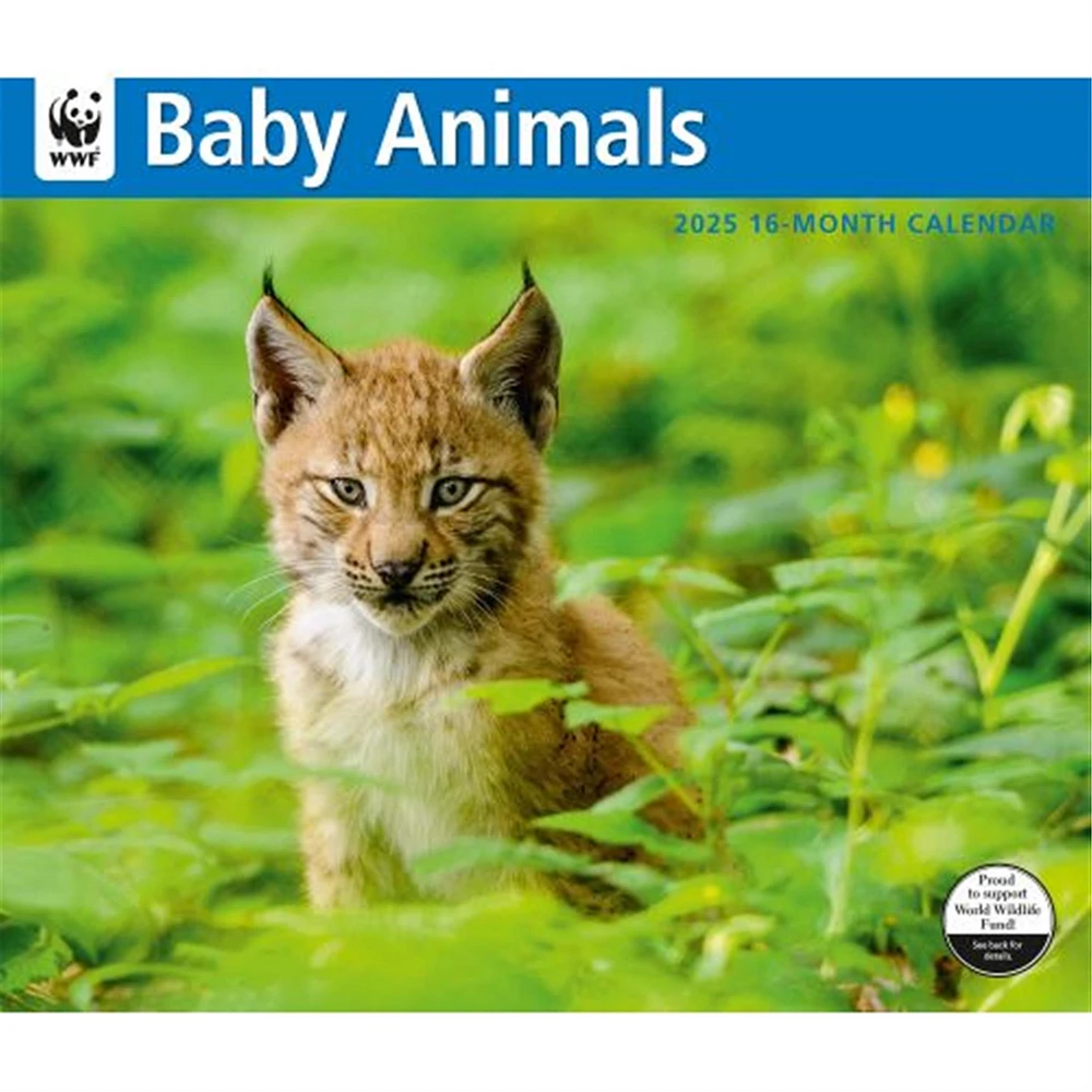 Baby Animals World Wildlife Fund Wall 2025 Calendar