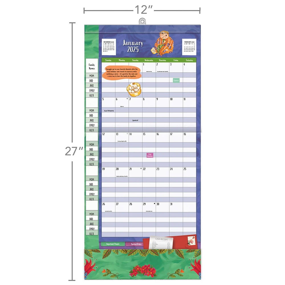 Moms Plan It Wall 2025 Calendar