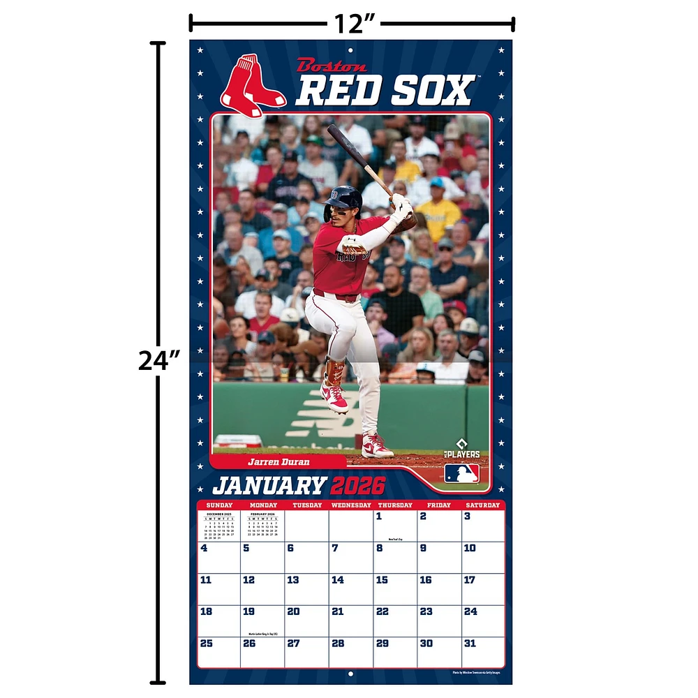 MLB Boston Red Sox 2026 Wall Calendar