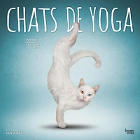 Chats De Yoga Wall 2025 Calendar (French)