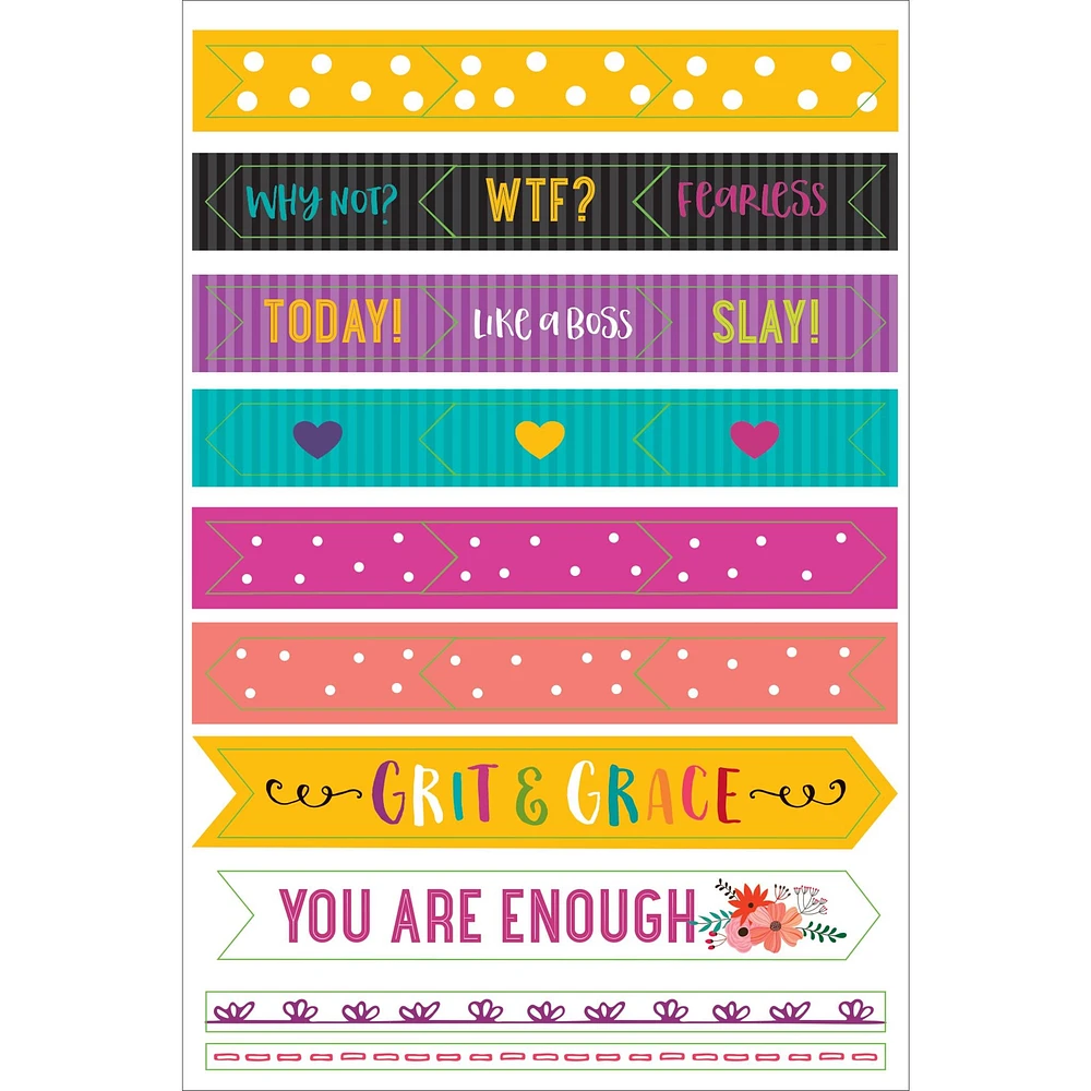 Wake Up Kick Ass Planner Stickers