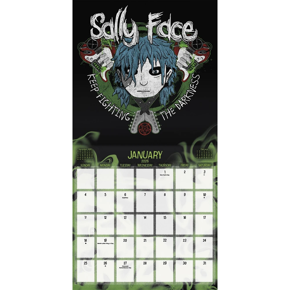 Sally Face 2026 Wall Calendar
