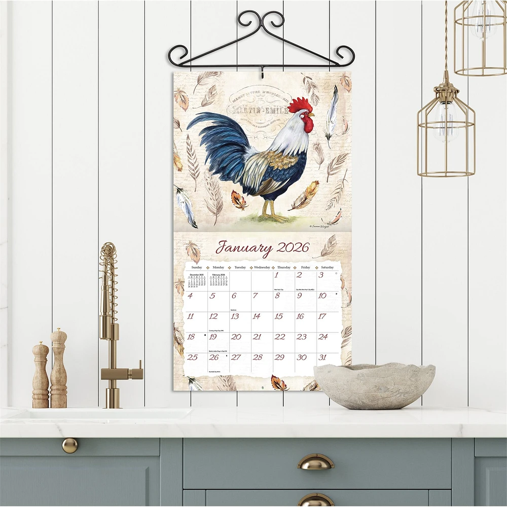 Proud Rooster 2026 Special Edition Wall Calendar with Print